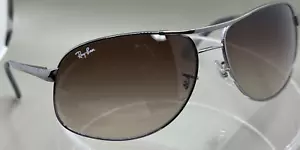 Neu-Ray-Ban RB3387 004/13 64-15-125, Pilotenbrille silber poliert - Bild 1 von 20