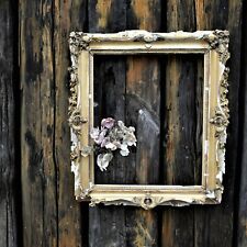 Antique Gesso Gilt Wooden Distressed Picture Frame Interior Wall Hanging Art 
