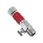 1/8 Air Brush Connector Adapters, 1pcs Connect with Airflow Control Valve, Red