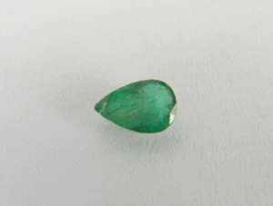Pera de piedras preciosas facetadas esmeralda colombiana verde natural de 0,185 quilates EMD14 - Imagen 1 de 2