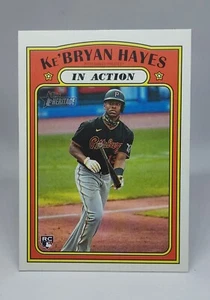 2021 Topps Heritage In Action Rookie KeBryan Hayes #98 Pirates - Picture 1 of 2