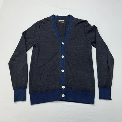 Кардиган All Saints Axe на пуговицах хлопок серый синий с длинным рукавом - размер XS - Изображение 1 из 4