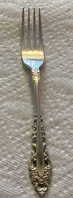 "1 tenedor de cena Oneida Community cubiertos plateados 7,5"" Royal Grandeur 1975" Foto 1 de 4