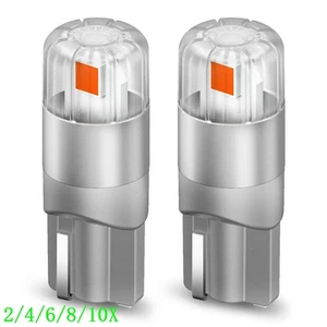 T10 Pure Red CANBUS LED License Plate Light Bulb 158 168 192 194 2825 2/10x - Picture 1 of 20