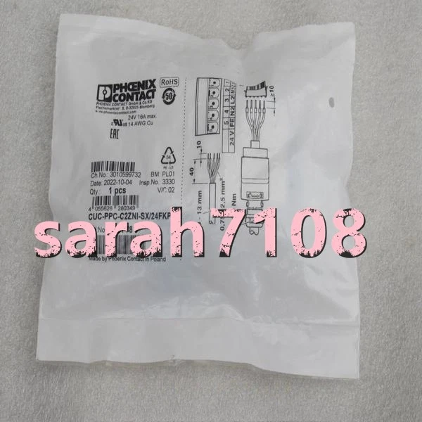 1PC NEW PHCENIX CONTACT Connector CUC-PPC-C2ZNI-SX/24FKP5 1421783 #YY - Image 1 of 1