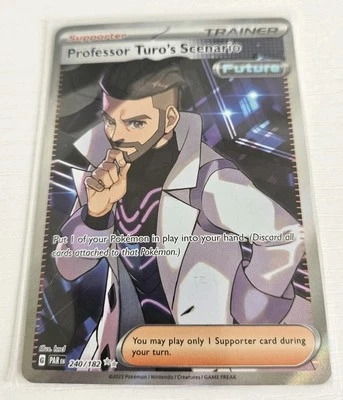 Professor Turo's Scenario - 240/182 - Ultra Rare NM, English Pokemon Paradox Rif - Image 1 of 2