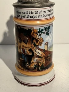 Zunftkrug Bierkrug der Spängler mit Bodenbild Handwerker Krug - Picture 1 of 8