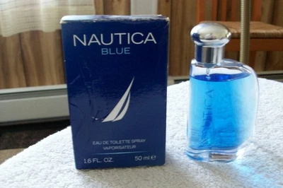 Hombre "Nautica AZUL 1.6 OZ Eau de Toilette Spray" En Caja Foto 1 de 2
