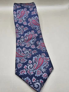 Corbata de cuello Carl Michaels 100 % seda para hombre hecha en Italia - Imagen 1 de 6