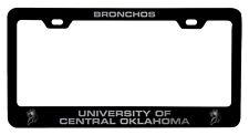 Central Oklahoma Bronchos Engraved Metal License Plate Car Tag Frames