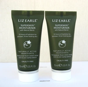 Liz Earle Superskin Moisturiser with Natural Neroli 2 x 15ml travel size New - Picture 1 of 1