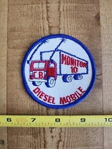 Vintage Trucker Patch "Monitor 10 Diesel Mobile" FREE SHIPPING!!! - Picture 1 of 2