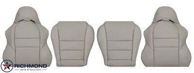 For 2005-2006 Acura RSX Type-S-Driver & Passenger Leather Seat Covers Light Gray - Image 1 of 4