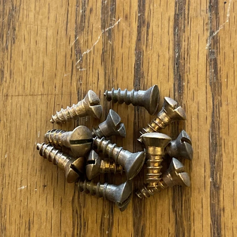 8 X 1/2 Wood Screws Slotted Oval Head Silcon Bronze Cover