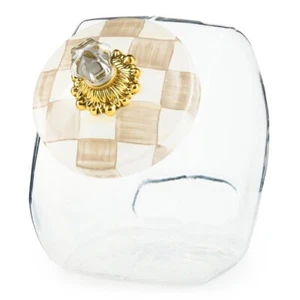 MacKENZIE CHILDS MOCHA COOKIE JAR BNIB - Picture 1 of 1