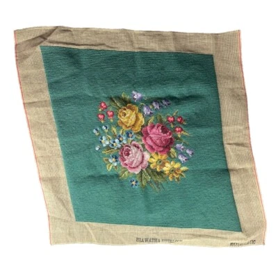 Hiawatha Heirloom Preworked Super Canvas Stitched Needlepoint Chair Cover - Image 1 of 4