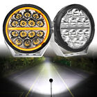 7Inch Round Led Work Light Spot Driving Lamp Amber Drl Offroad Truck Suv 2Pcs