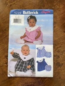 Butterick 5219 Infant Dresses & Panties Patterns~ Sizes M-XL ~ Uncut - Picture 1 of 3