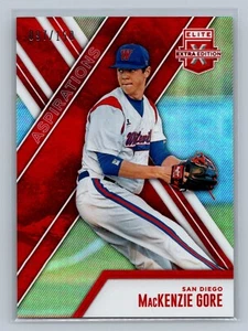 MACKENZIE GORE 2017 Elite Extra Edition RED ASPIRATIONS Parallel /150 #3 Padres - Picture 1 of 2