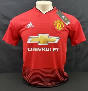 Adidas Manchester United Home Jersey, Rosso/Nero, Taglia S - Foto 1 di 10