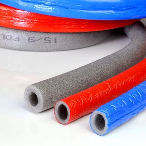 ROHRISOLIERUNG 4mm 6mm ROT BLAU GRAU Isolierschlauch 9mm 13mm 20mm Isolierung - Bild 1 von 6
