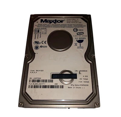Hard disk 6L080L0-021P11 Maxtor DiamondMax 10 80GB 7200RPM ATA-133 2MB 3.5 - Immagine 1 di 2