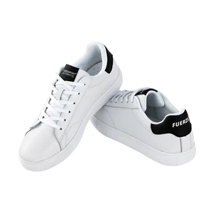 FUERZA Men's Athletic Casual Everyday Stylish Shoes Canvas Sneakers White US 9.0 - Picture 1 of 10
