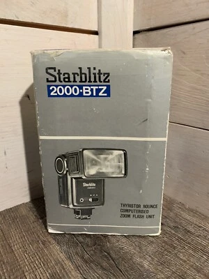 NOVO Starblitz 2000 BTZ, Flashgun Para Câmera 35mm NOS - Imagem 1 de 4