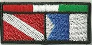 [Écusson] Noyau Plongée -mag Scuba Sous CM 5 x 2 Patch Broderie -776 - Picture 1 of 1