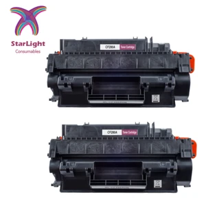 2 x czarny toner 80A CF280A kompatybilny z HP LaserJet Pro 400 M401a 400 M401d - Zdjęcie 1 z 8