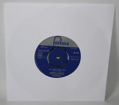 Johnny Mathis - My Love For You - 1960 Vinyl 7" Single - Fontana H.267 - Image 1 of 3