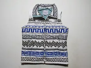Nike 6.0 Fairisle Winter Puffer Vest Womens Size L Large Cowboy Aztec Ski Jacket - Picture 1 of 6