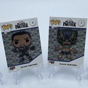 Upper Deck Funko Pop Card Marvel Lot Of 2 Black Panther #6 & #7 Common Base Set - Picture 1 of 5