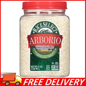 RiceSelect Arborio Rice for Italian Risotto, Gluten Free Rice, Non-GMO, 32oz Jar - Picture 1 of 7