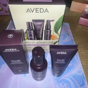 AVEDA 3 travel size Invati Advanced GIFT PACK shampoo conditioner treat BAG - Picture 1 of 9