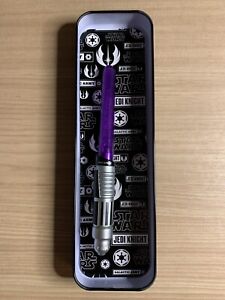 Disney Star Wars Light up Lightsaber Pen w/collectible tin, Purple, Xmas