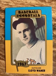 1980 SSPC Baseball Immortals Paul Waner #62 Pittsburgh Pirates 1st Printing NM - Picture 1 of 2