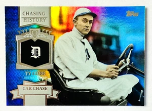 2013 Topps Ty Cobb Rainbow FOIL Parallel Card Car Chase Tigers Legend! - Picture 1 of 3