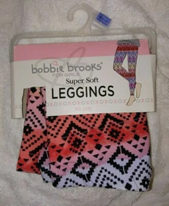 NEW girls multicolor  Print BOBBIE BROOKS SUPER SOFT Legging size XS 4-5 - Picture 1 of 4