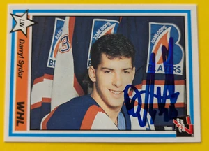 Darryl Sydor-1990-91  7th Inning Sketch WHL #307 Kamloops Blazers Autograph.. 23 - Imagen 1 de 2