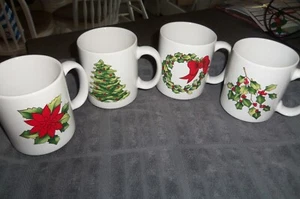 4er Set Oh What Fun Christmas!  Kaffeetassen - Bild 1 von 8