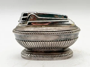 VINTAGE RONSON SILVER PLATE TABLE LIGHTER - Picture 1 of 7