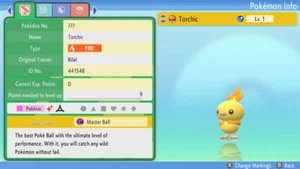 ULTRA SHINY 6IV Torchic HA Pokemon Brilliant Diamond Shining Pearl Fast Trade - Picture 1 of 4