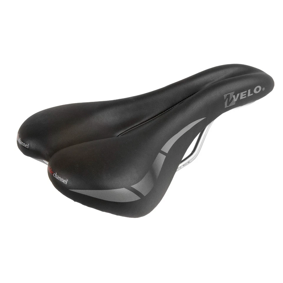VELO Bike Saddle Wide : Channel D2 Touring Bike Bicycle Seat - Image 1 of 4