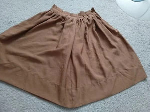 597 H&M Brown Paperbag Pleated skirt Size 36 New - Picture 1 of 4