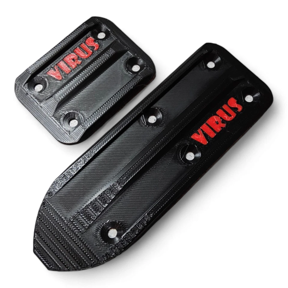 Skidplates passend für Carson Virus 4.0 4.1 4.2 Buggy Truggy made by 3DCS - Bild 1 von 4