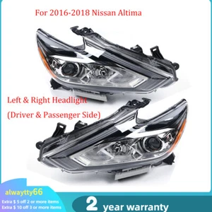 1 Pair Headlights For 2016 2017 2018 Nissan Altima 2.5L Factory Halogen Headlamp - Picture 1 of 23