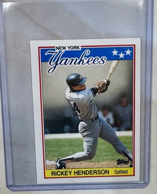 1988 Topps United Kingdom Mini Rickey Henderson New York Yankees #31 - Image 1 of 2