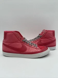 Nike Wmns Blazer Mid ‘09 ND Pink Grey White 2010 Size 9.5 Used 375573-600 - Picture 1 of 24