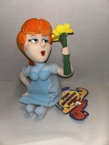 1999 Vintage Rocky and Bullwinkle & Friends 9" Plush Stuffed Toy Nell Fenwick - Picture 1 of 5